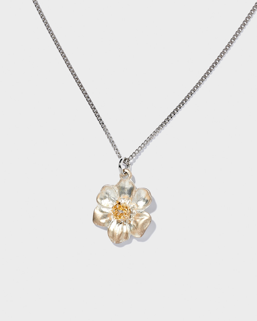 Daisy necklace (silver)