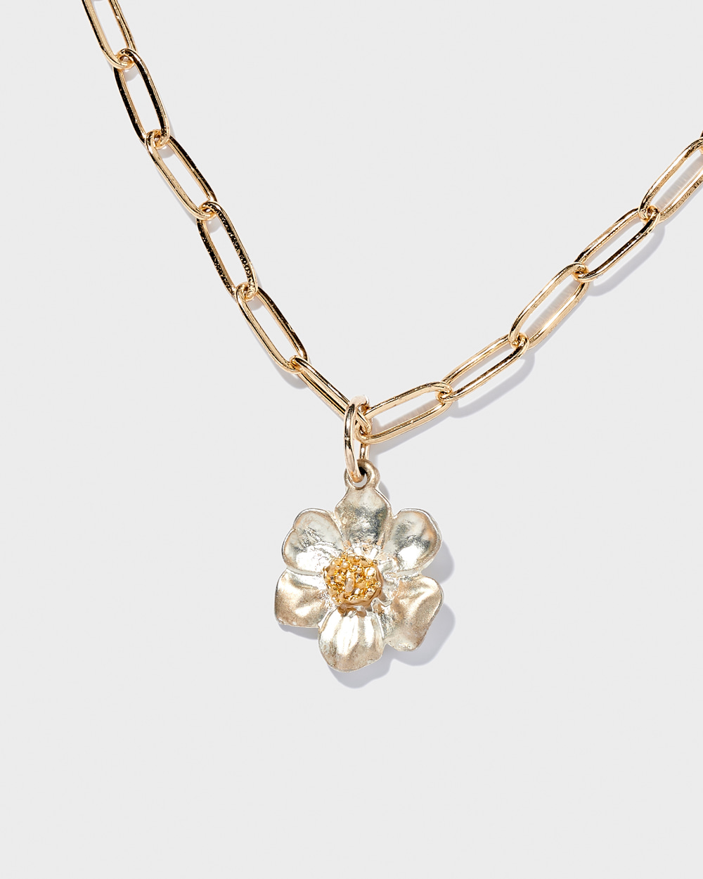 Daisy necklace (Gold)